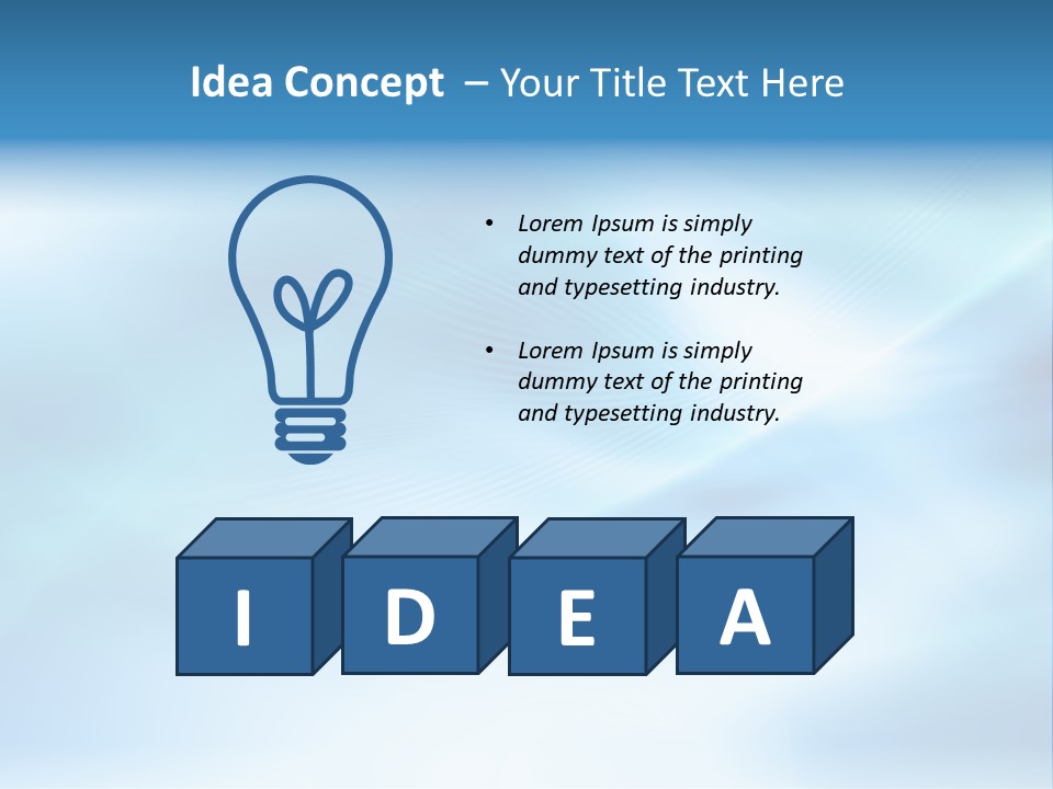 Blue Pattern Light PowerPoint Template