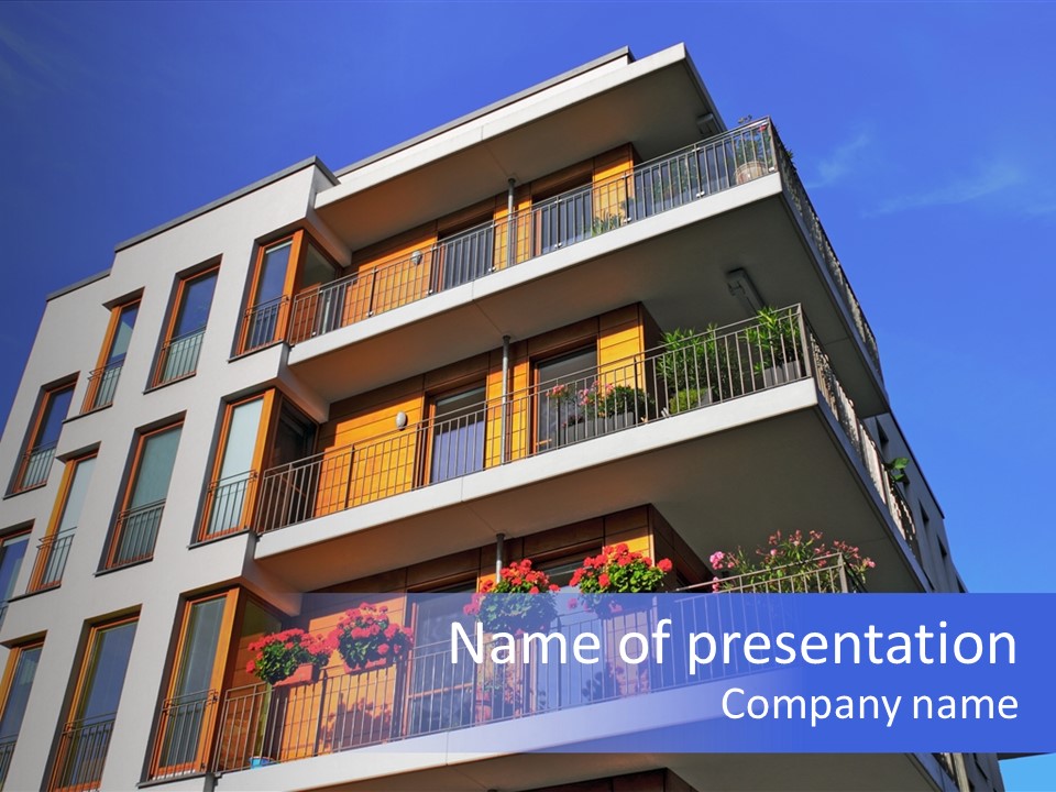 Rent A House Capital Condo PowerPoint Template