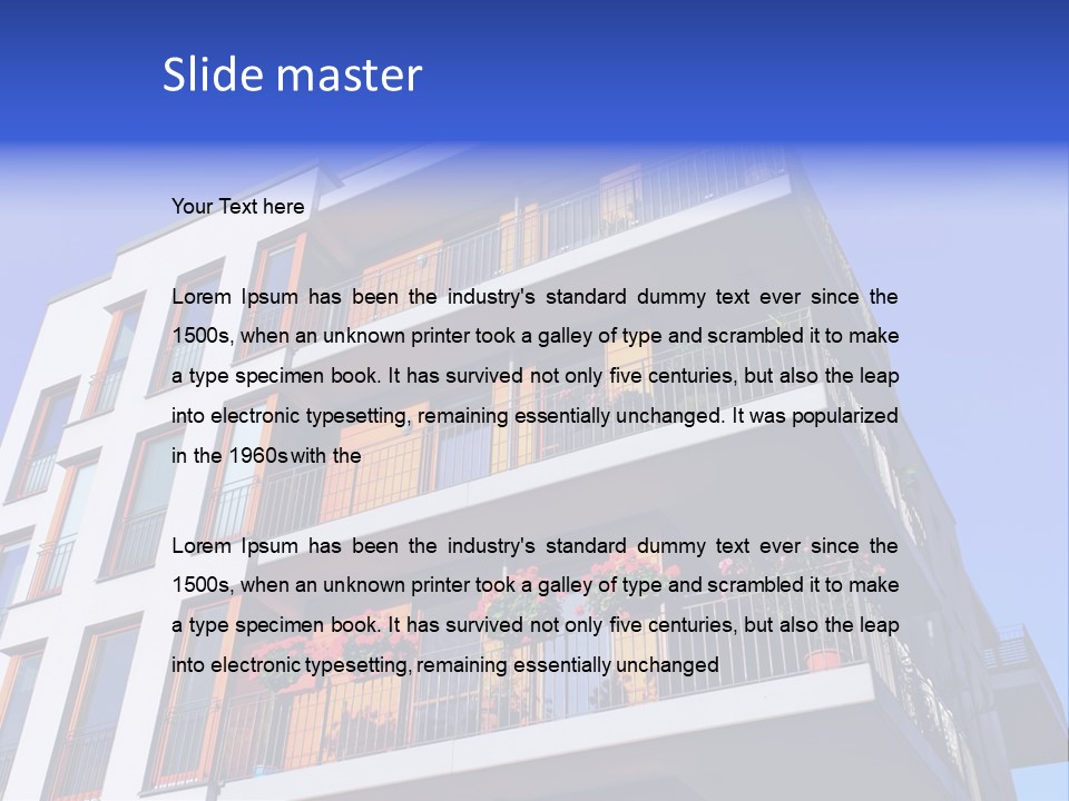 Rent A House Capital Condo PowerPoint Template