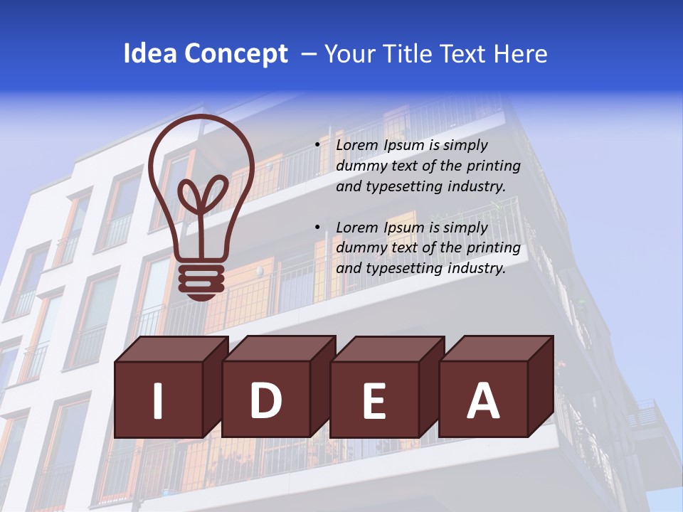 Rent A House Capital Condo PowerPoint Template