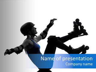 People Falling Beautiful PowerPoint Template