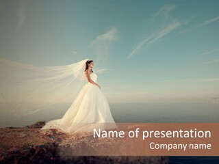 Bride Face Person PowerPoint Template