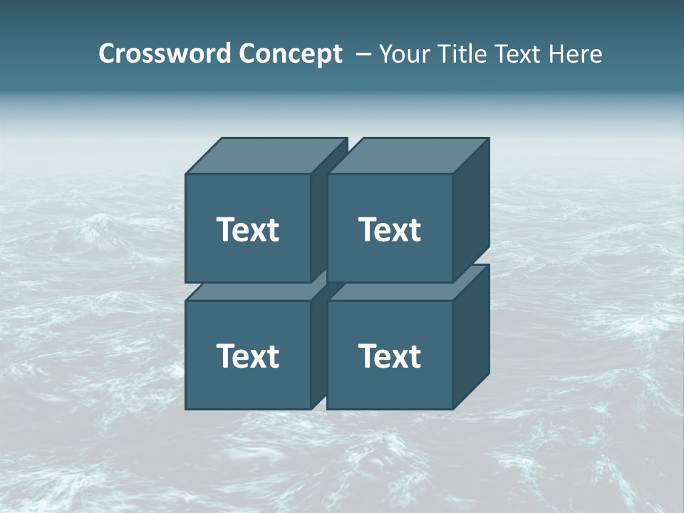 A Large Body Of Water With Waves On It PowerPoint Template