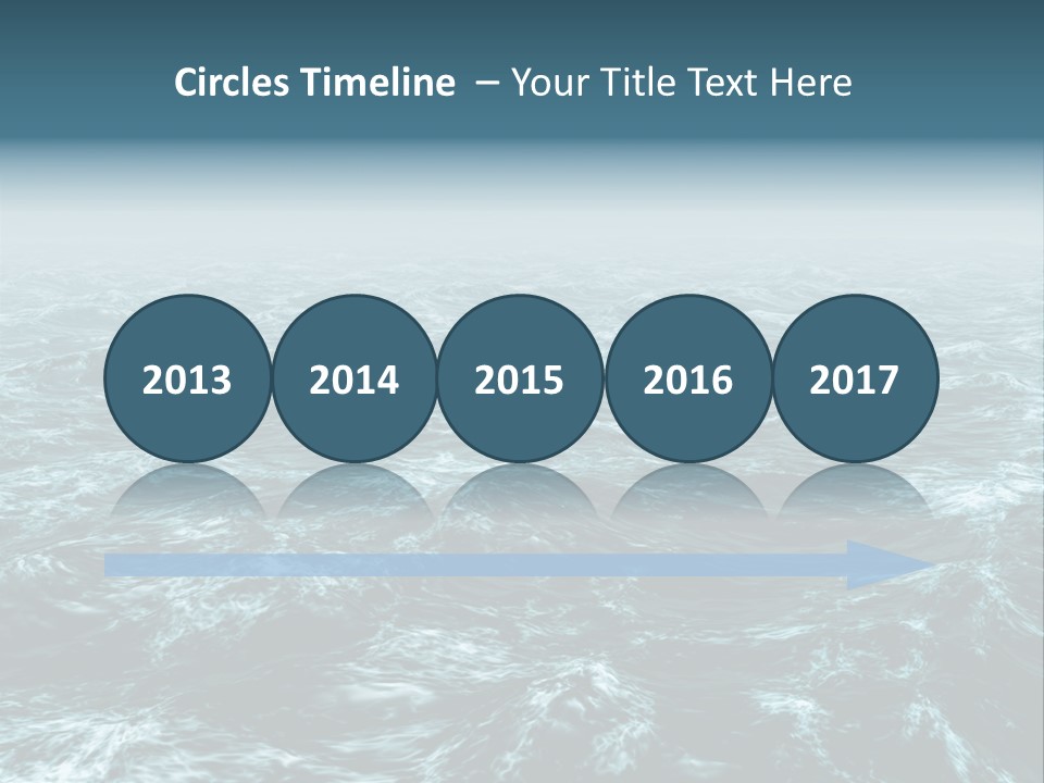 A Large Body Of Water With Waves On It PowerPoint Template