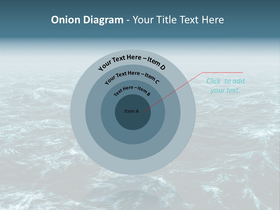 A Large Body Of Water With Waves On It PowerPoint Template