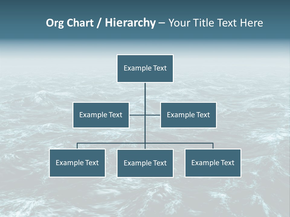A Large Body Of Water With Waves On It PowerPoint Template