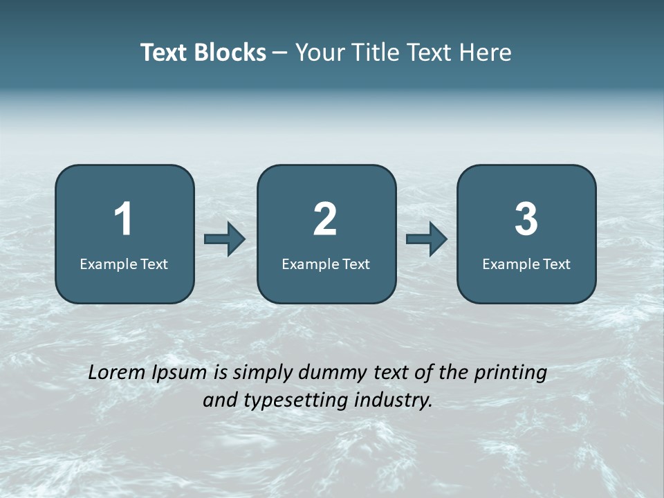 A Large Body Of Water With Waves On It PowerPoint Template