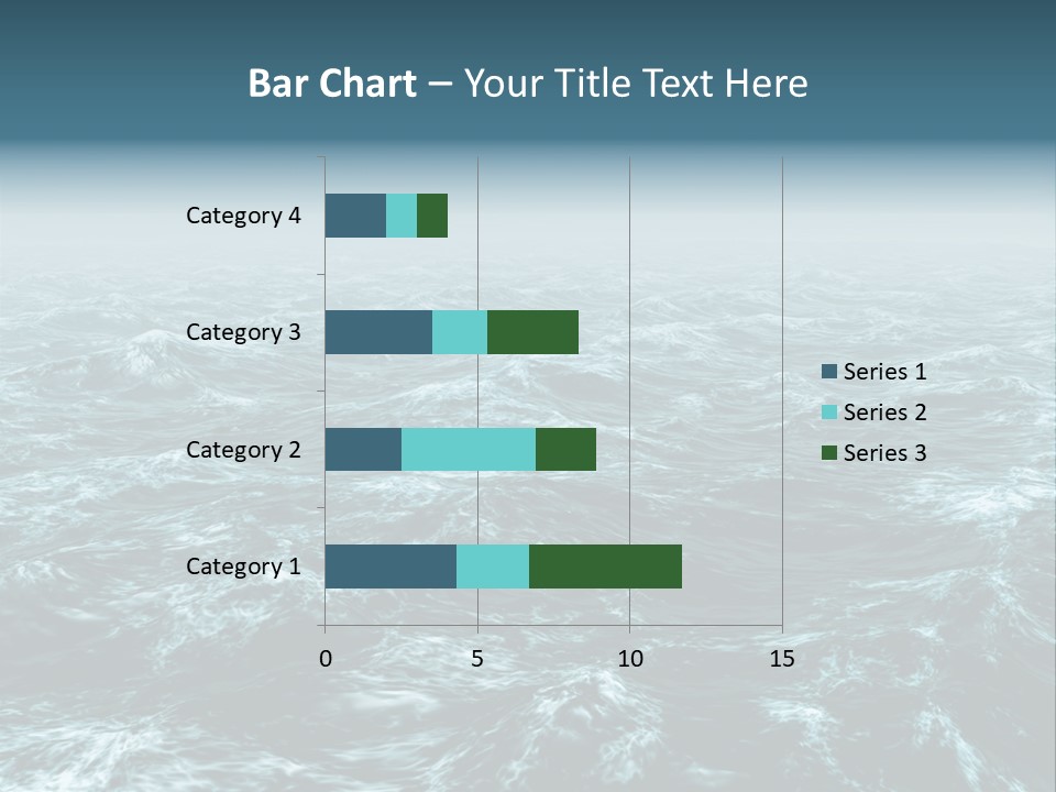 A Large Body Of Water With Waves On It PowerPoint Template