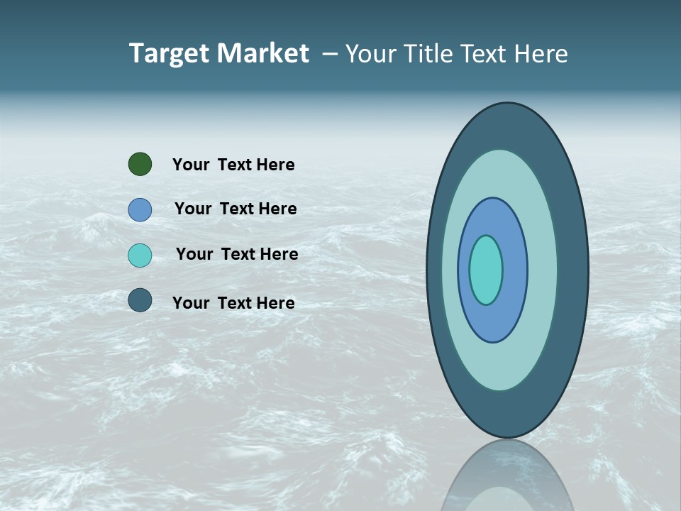 A Large Body Of Water With Waves On It PowerPoint Template