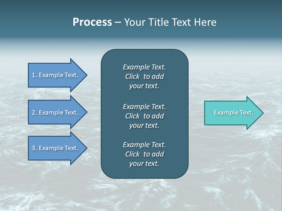A Large Body Of Water With Waves On It PowerPoint Template