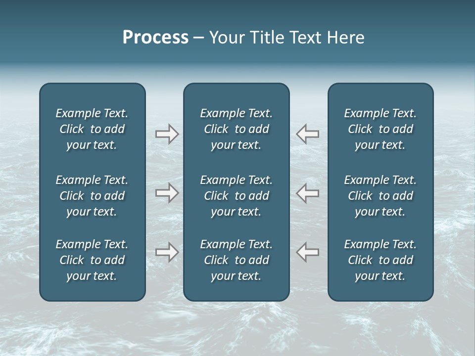 A Large Body Of Water With Waves On It PowerPoint Template