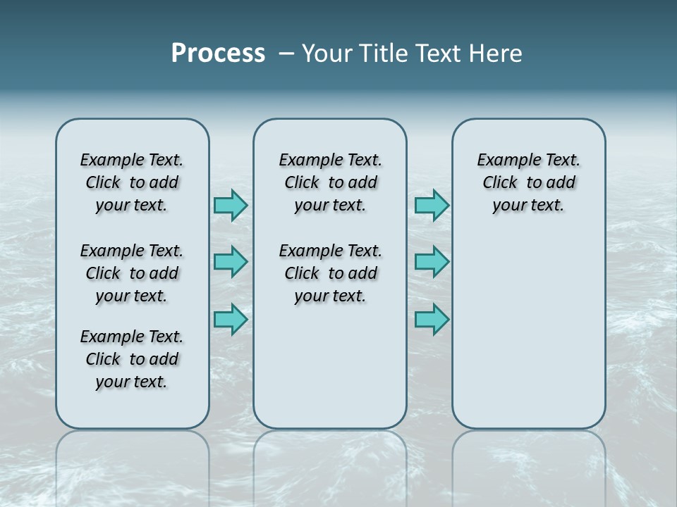 A Large Body Of Water With Waves On It PowerPoint Template