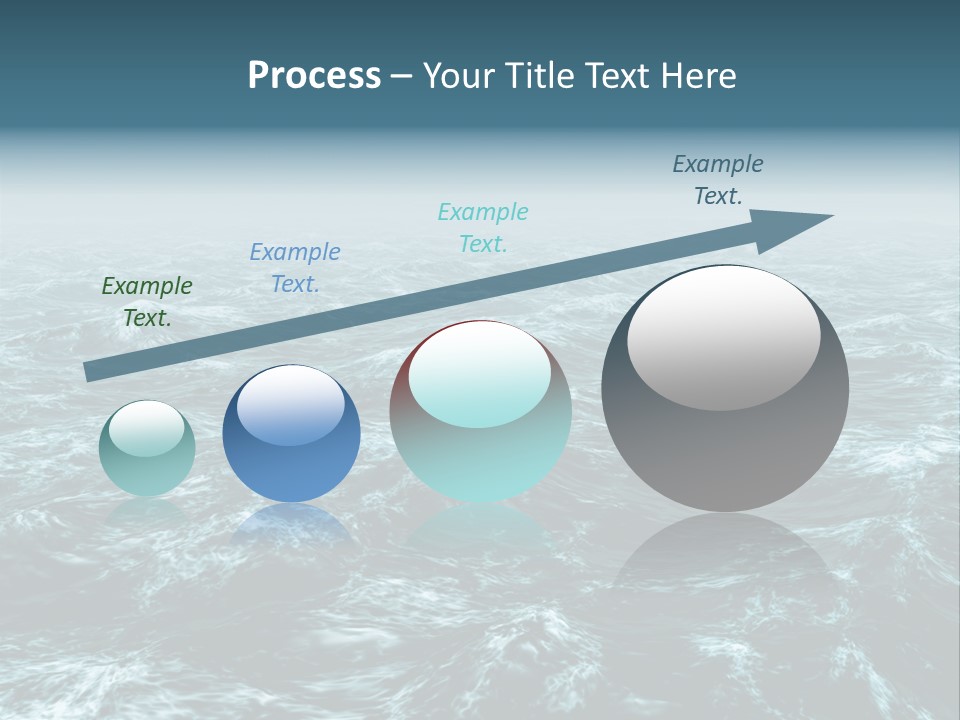 A Large Body Of Water With Waves On It PowerPoint Template