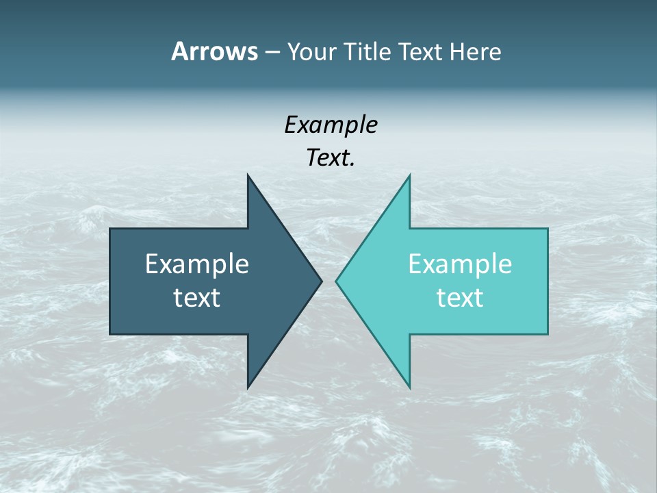 A Large Body Of Water With Waves On It PowerPoint Template