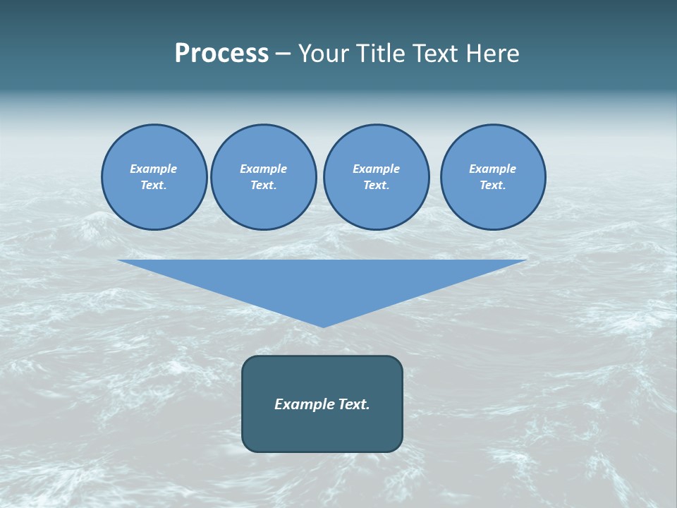 A Large Body Of Water With Waves On It PowerPoint Template