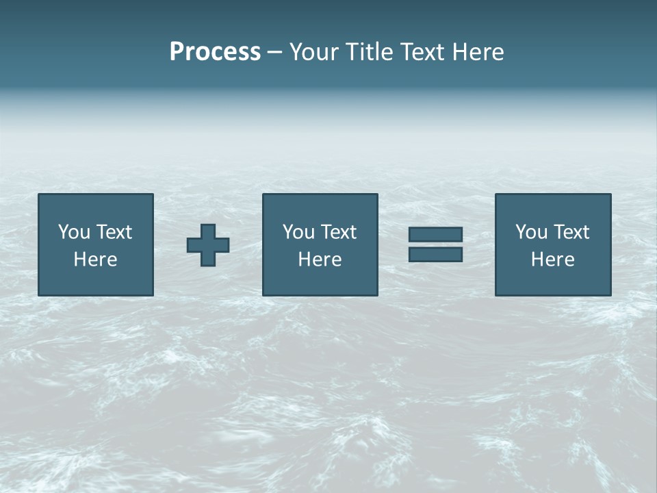 A Large Body Of Water With Waves On It PowerPoint Template