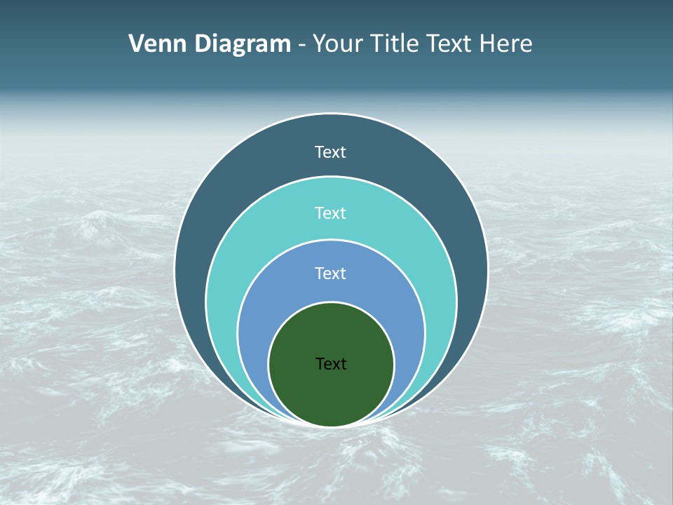 A Large Body Of Water With Waves On It PowerPoint Template