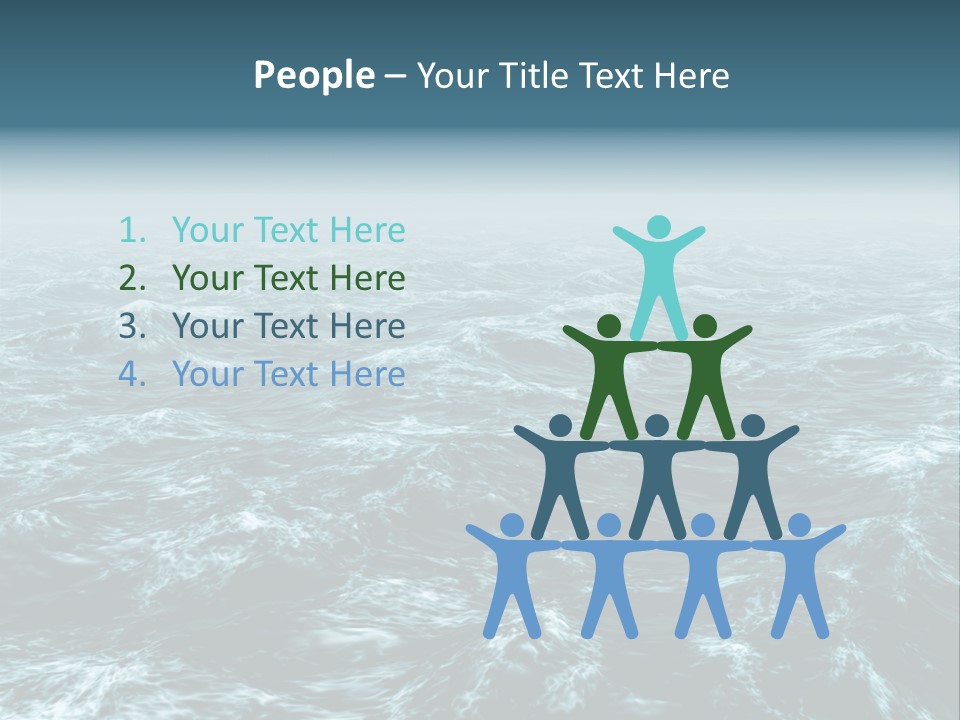 A Large Body Of Water With Waves On It PowerPoint Template