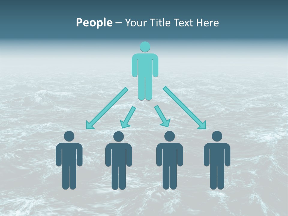 A Large Body Of Water With Waves On It PowerPoint Template