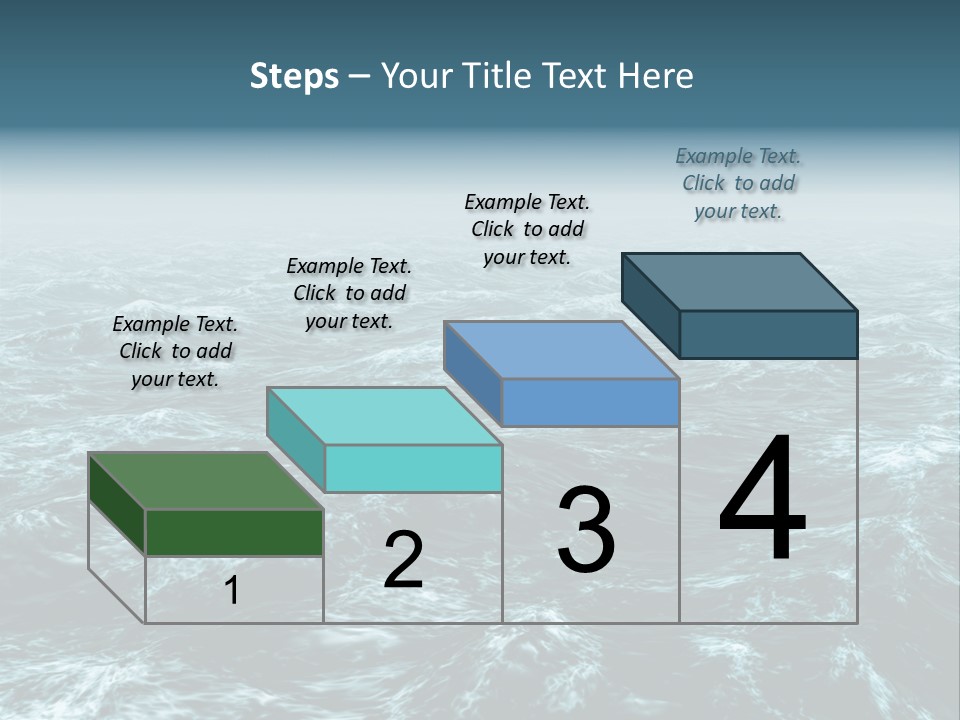 A Large Body Of Water With Waves On It PowerPoint Template