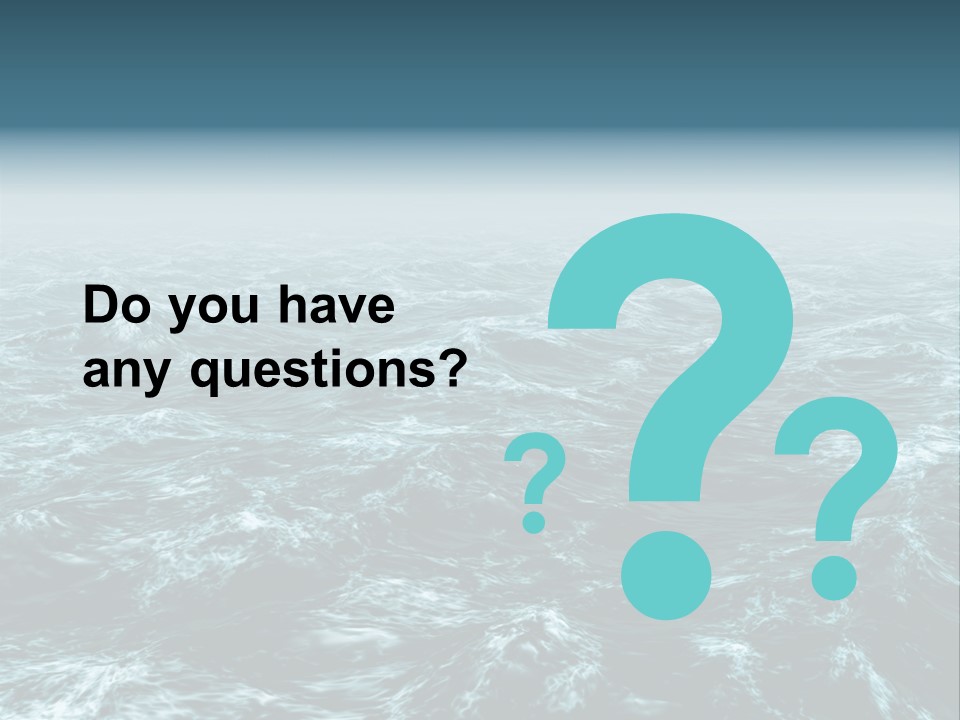 A Large Body Of Water With Waves On It PowerPoint Template