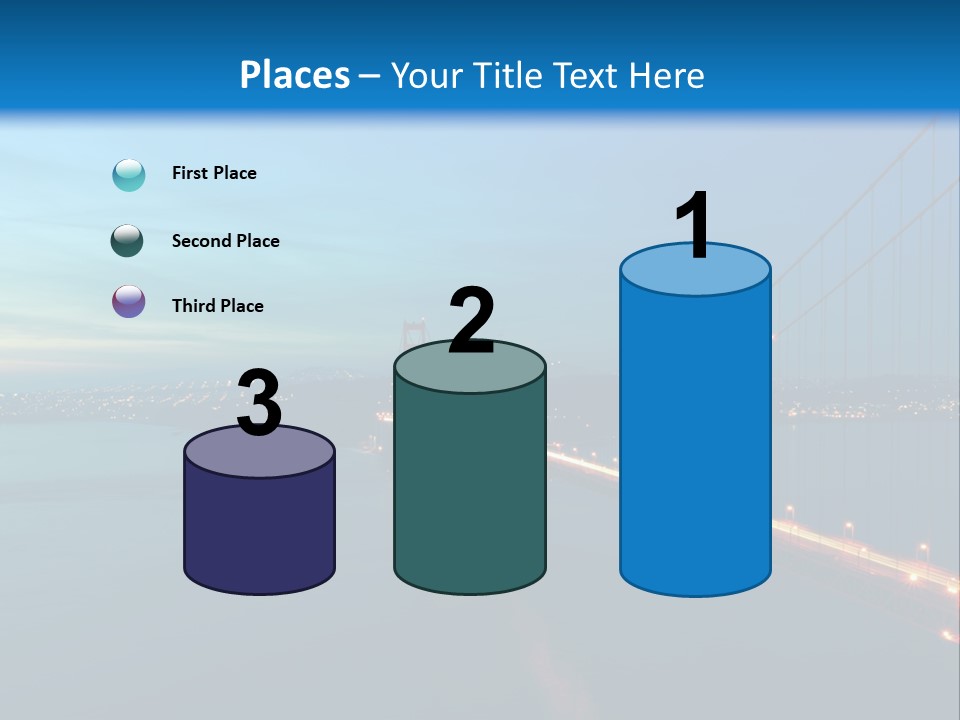 Transportation Sunset Cable PowerPoint Template