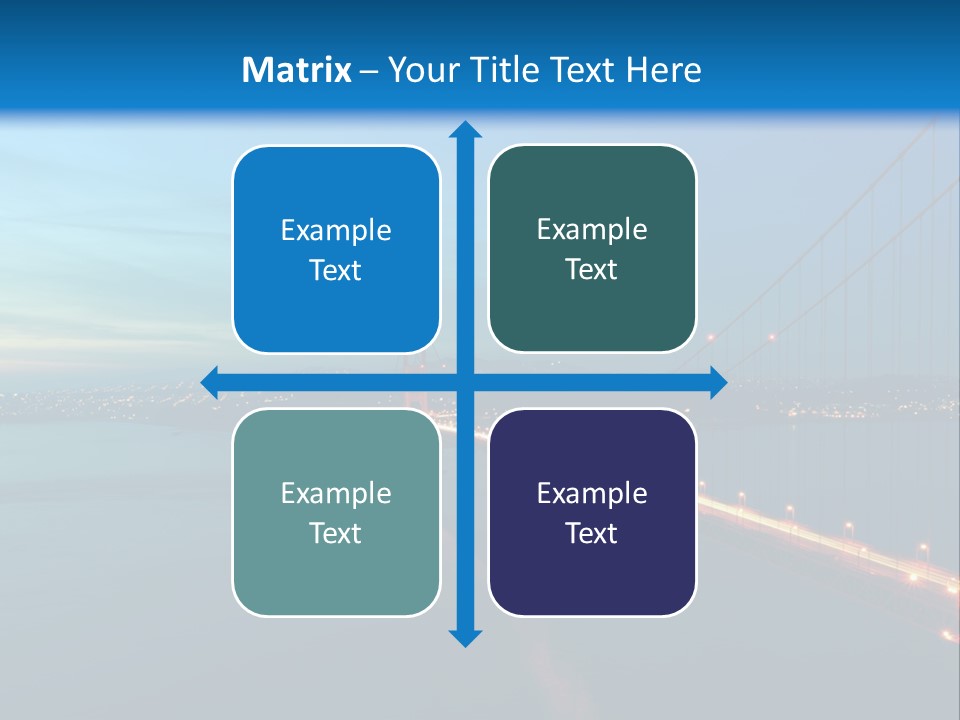 Transportation Sunset Cable PowerPoint Template