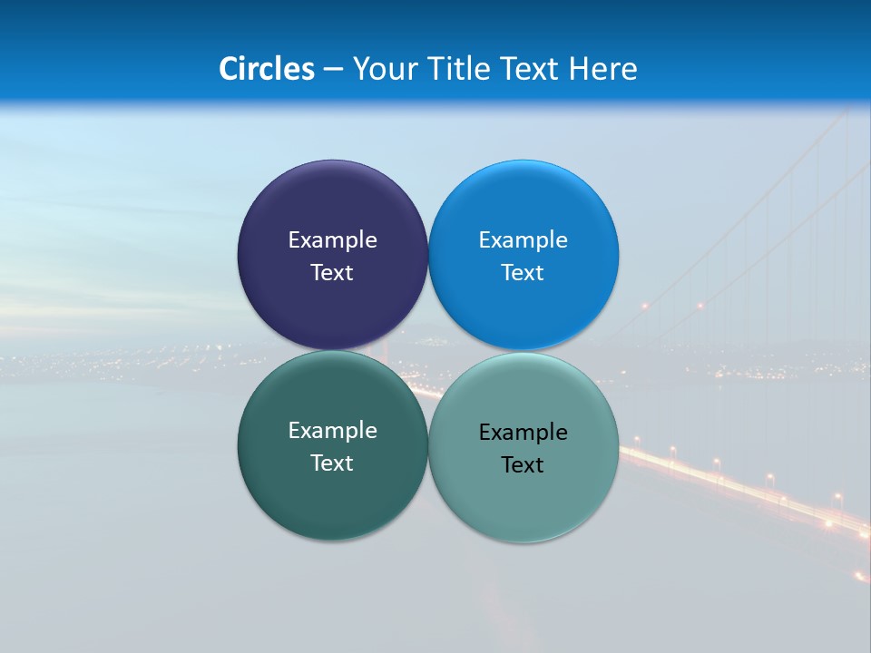 Transportation Sunset Cable PowerPoint Template