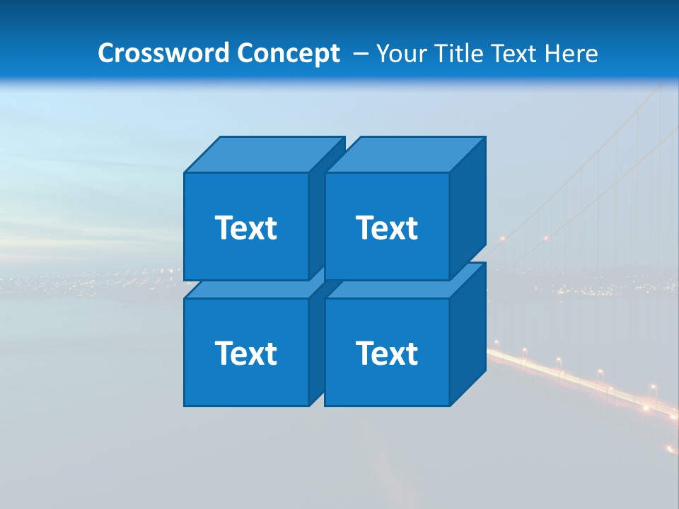 Transportation Sunset Cable PowerPoint Template
