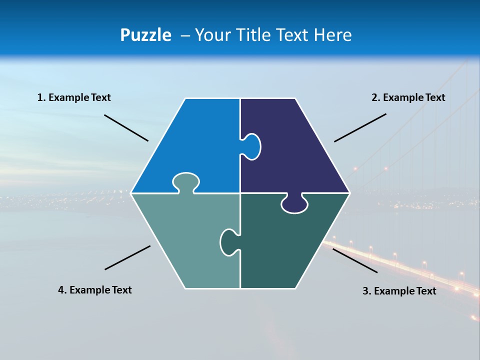 Transportation Sunset Cable PowerPoint Template