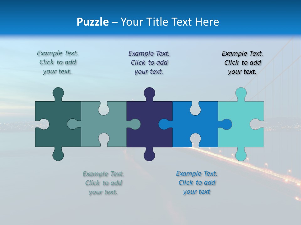 Transportation Sunset Cable PowerPoint Template