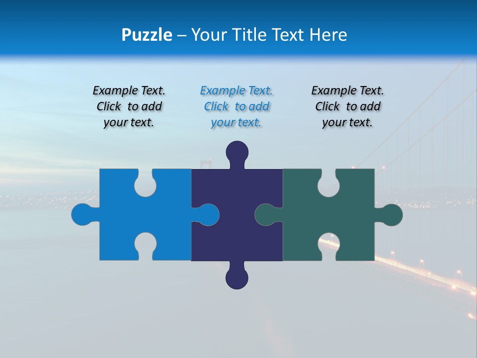 Transportation Sunset Cable PowerPoint Template