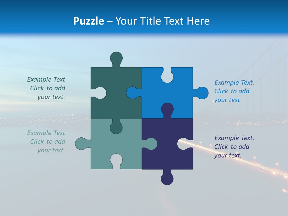 Transportation Sunset Cable PowerPoint Template