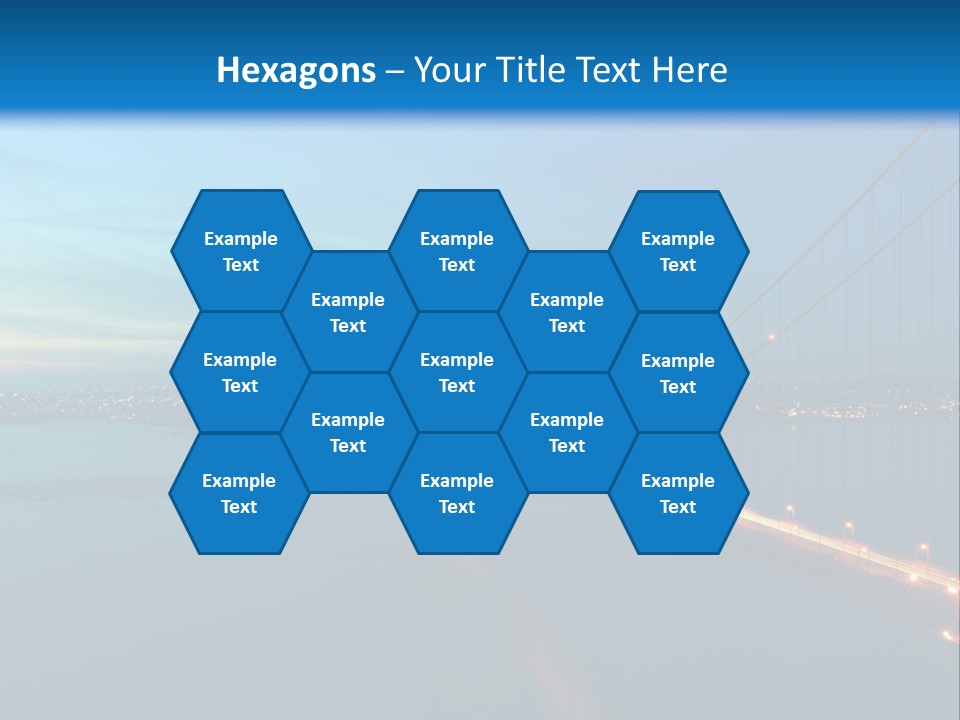 Transportation Sunset Cable PowerPoint Template