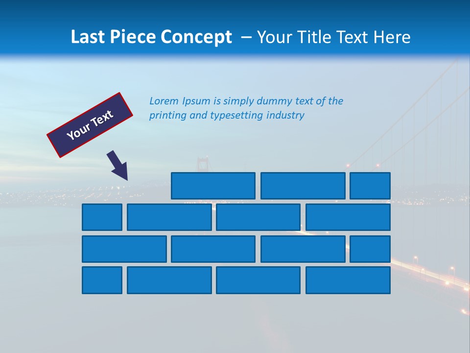 Transportation Sunset Cable PowerPoint Template