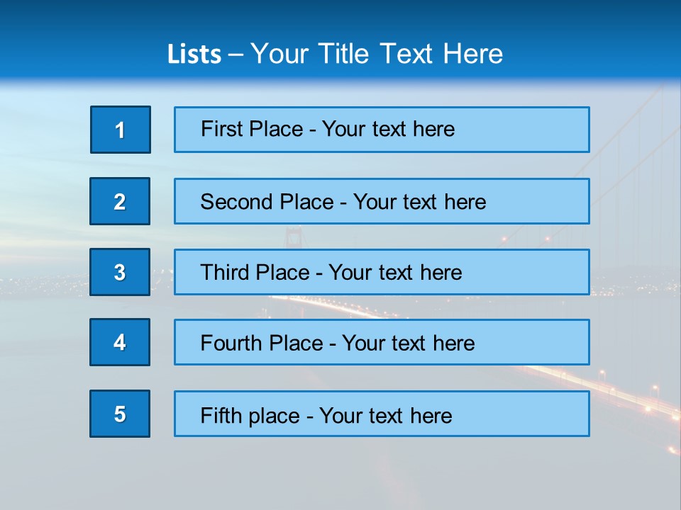 Transportation Sunset Cable PowerPoint Template