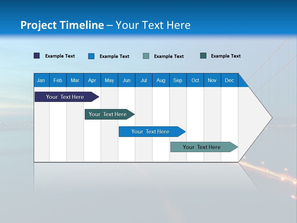 Transportation Sunset Cable PowerPoint Template