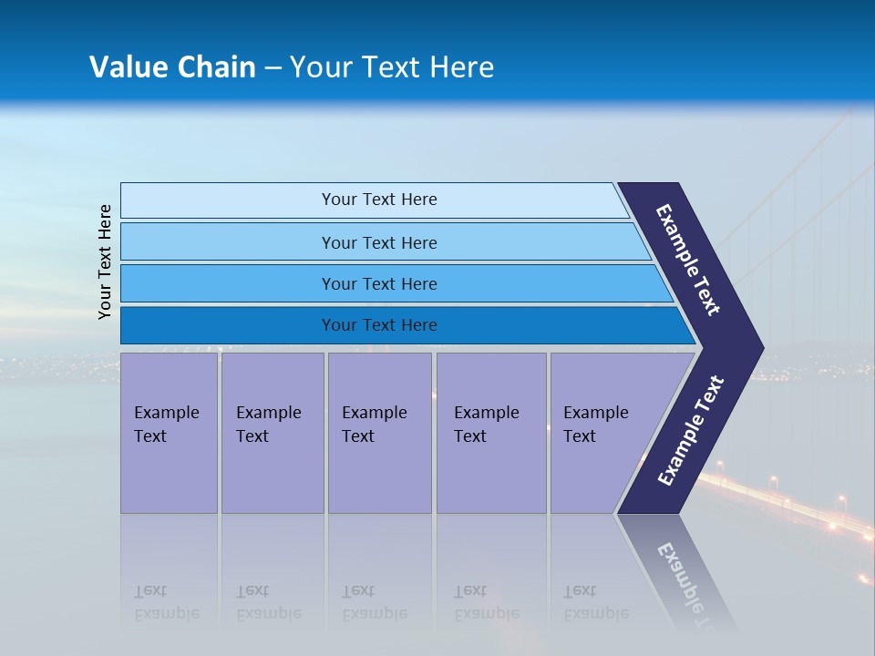 Transportation Sunset Cable PowerPoint Template