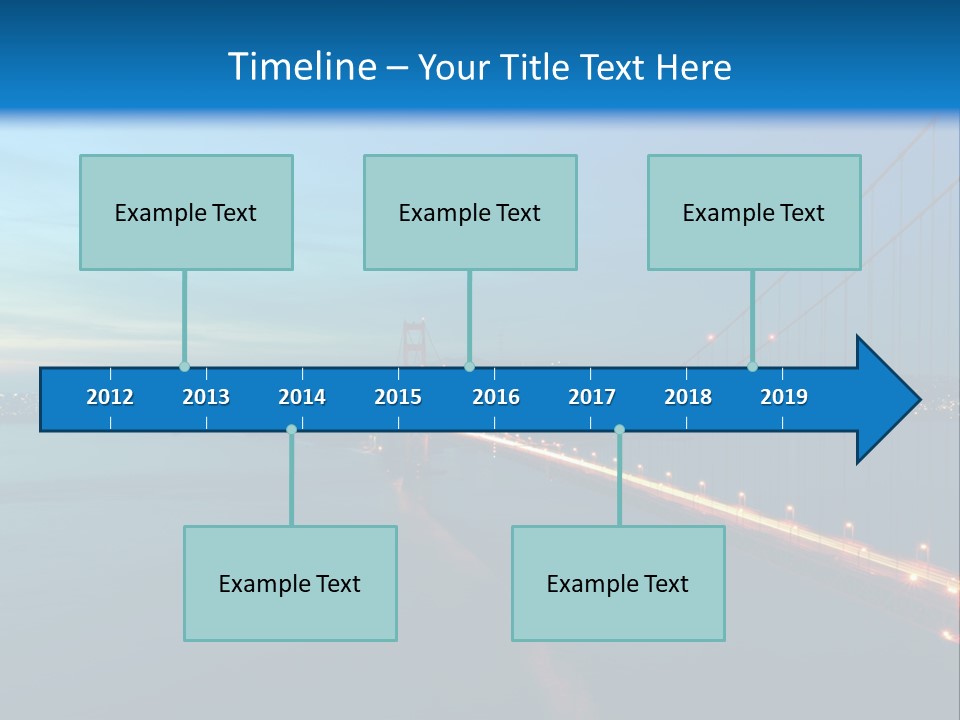 Transportation Sunset Cable PowerPoint Template