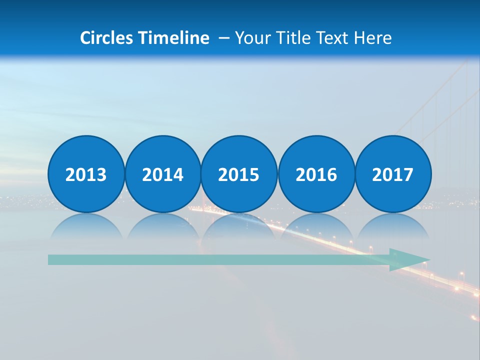 Transportation Sunset Cable PowerPoint Template