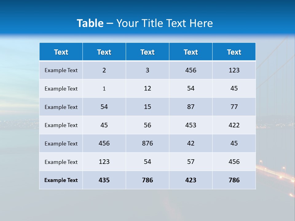Transportation Sunset Cable PowerPoint Template