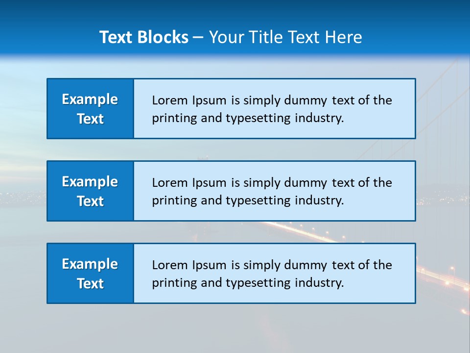 Transportation Sunset Cable PowerPoint Template