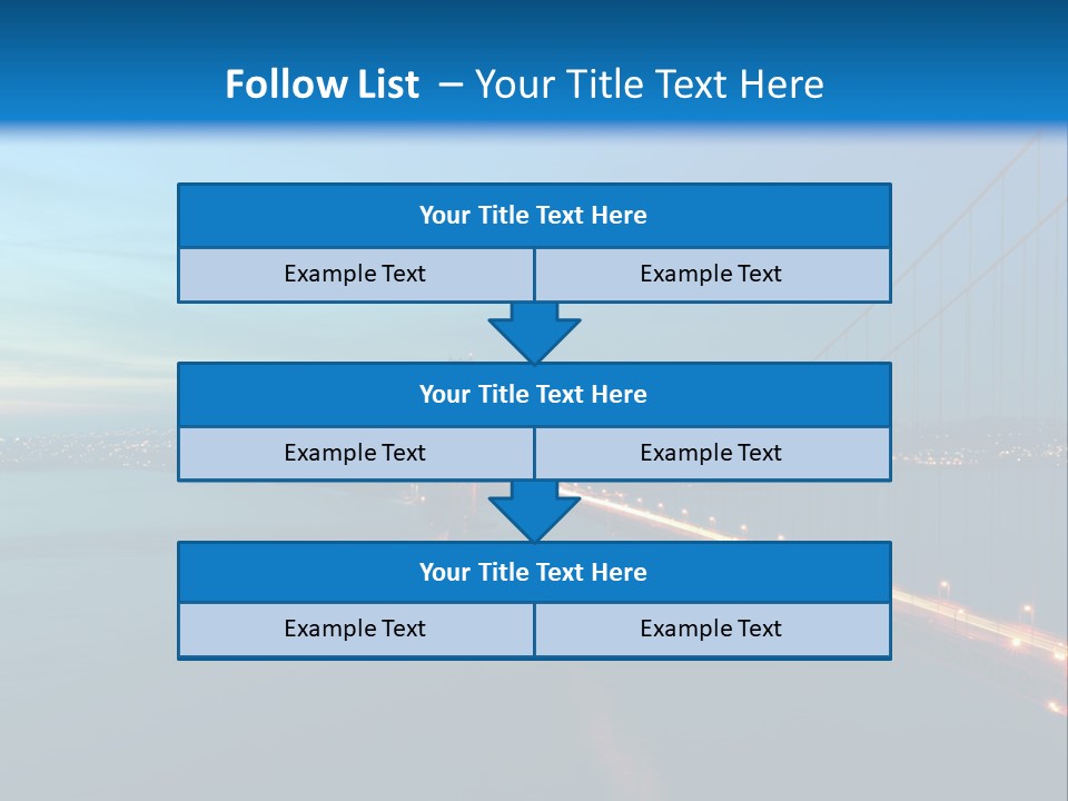 Transportation Sunset Cable PowerPoint Template