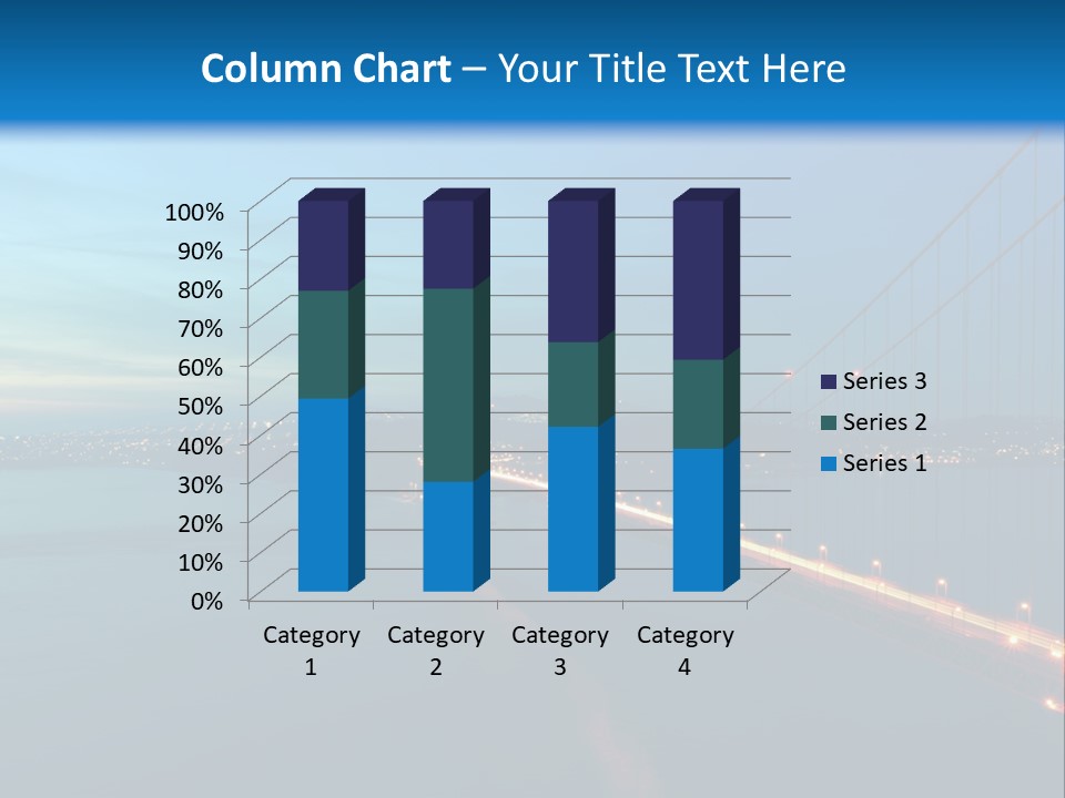 Transportation Sunset Cable PowerPoint Template