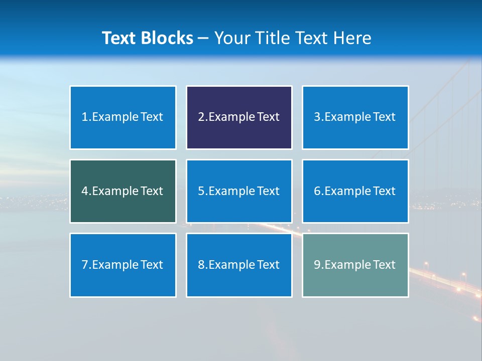 Transportation Sunset Cable PowerPoint Template