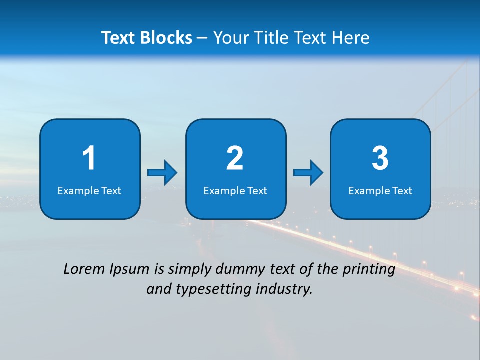 Transportation Sunset Cable PowerPoint Template