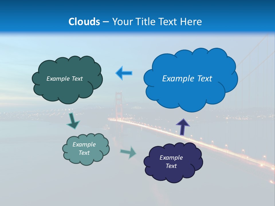 Transportation Sunset Cable PowerPoint Template