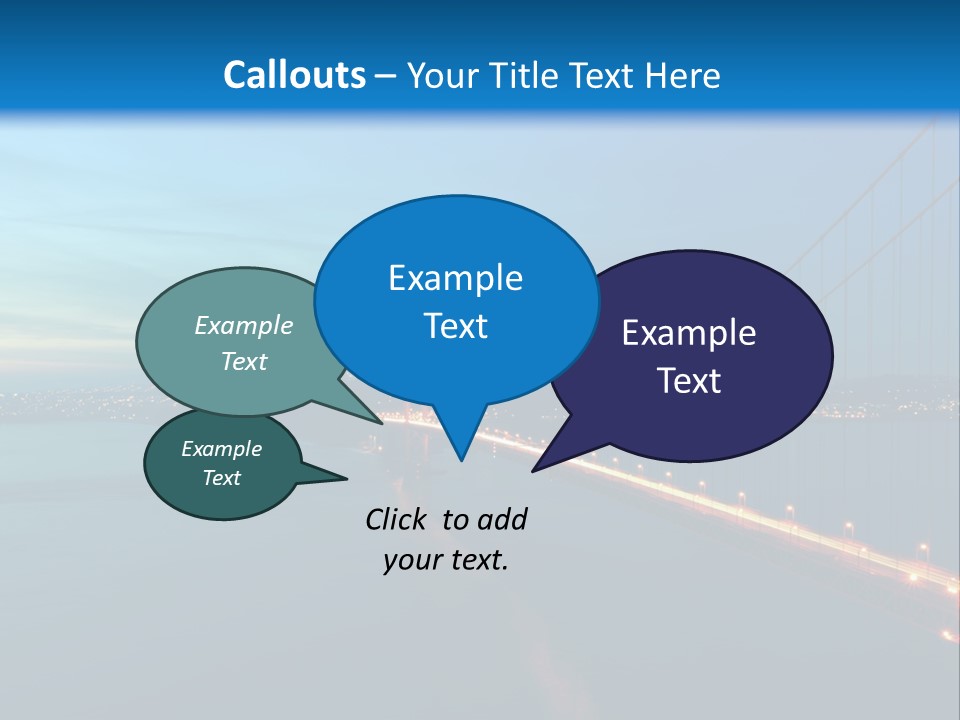 Transportation Sunset Cable PowerPoint Template