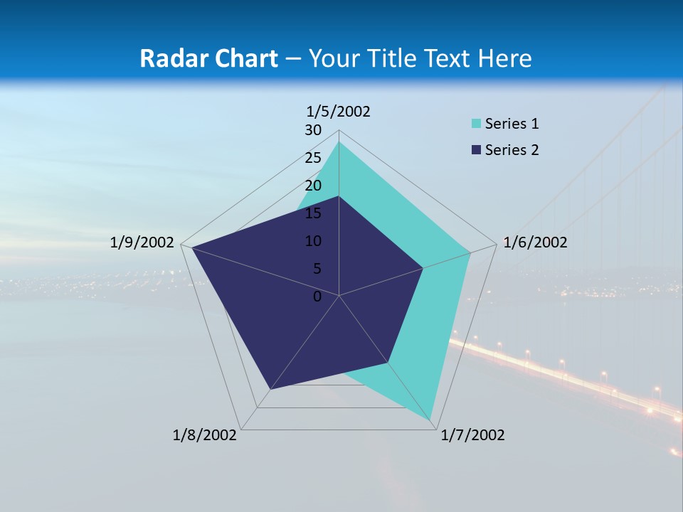 Transportation Sunset Cable PowerPoint Template
