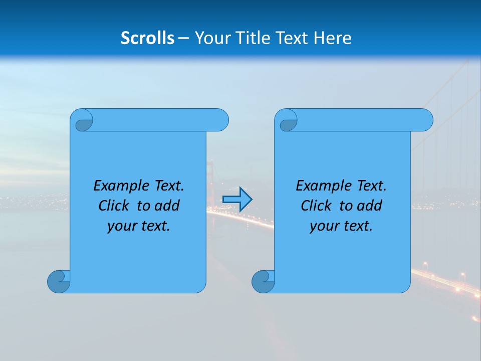 Transportation Sunset Cable PowerPoint Template